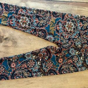 LuLaRoe Floral Patterned Leggings - Multicolor